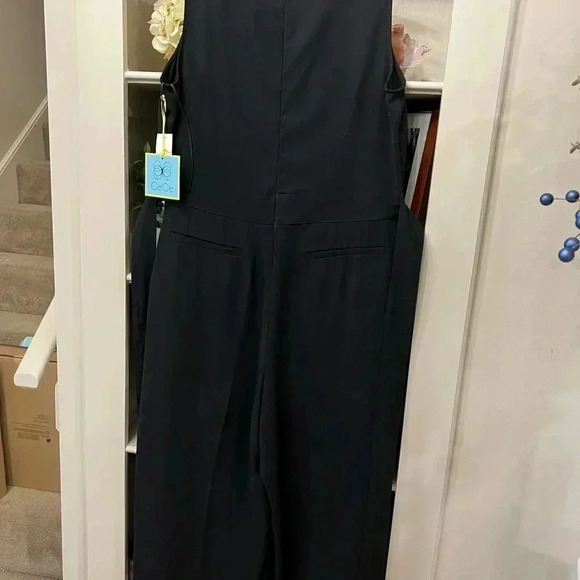 CECE BLACK WIDE LEG JUMPSUIT SIZE 14 - Picture 4 of 7
